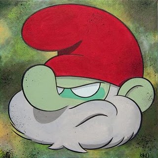/dateien/uh58683,1260575385,Cartoon+Canvas+Series+by+kaNO+-+Papa+Smurf+Painting