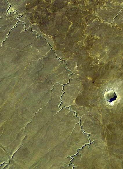 Landsat Meteor Crater