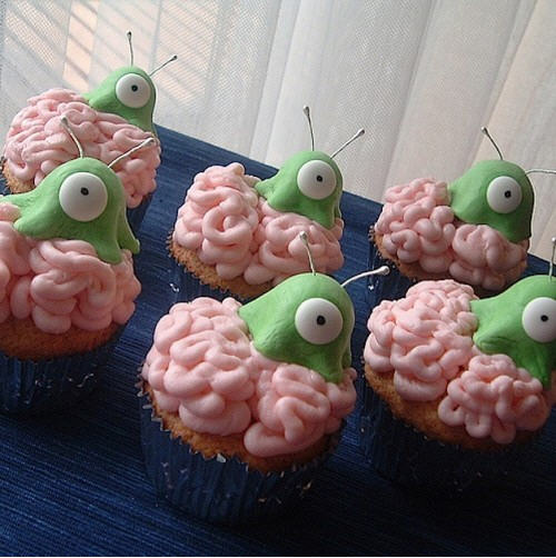 Brain-Slug-Cupcakes