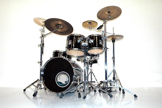 realistische drums drum kit