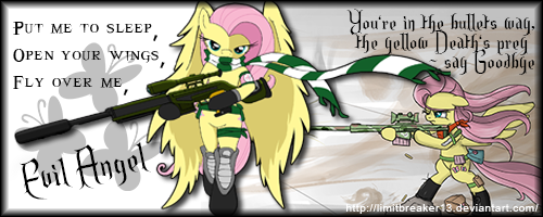 fluttershy sniper   signature by limitbr