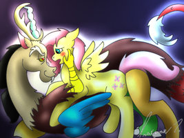 discord and fluttershy r34 by eris draco