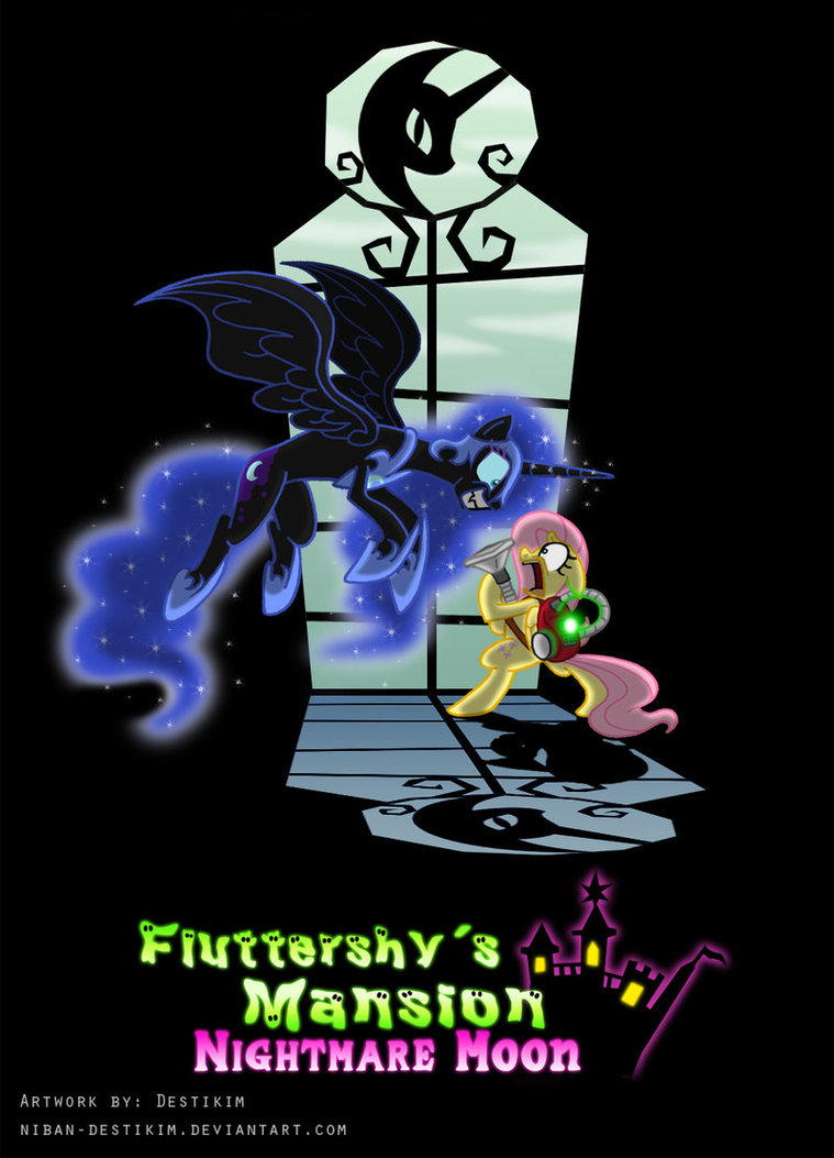 fluttershy s mansion   nightmare moon by