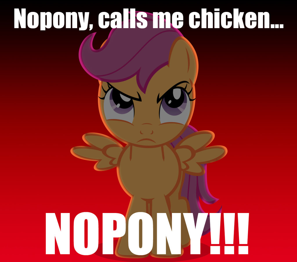 nopony calls me chicken   nopony   by th