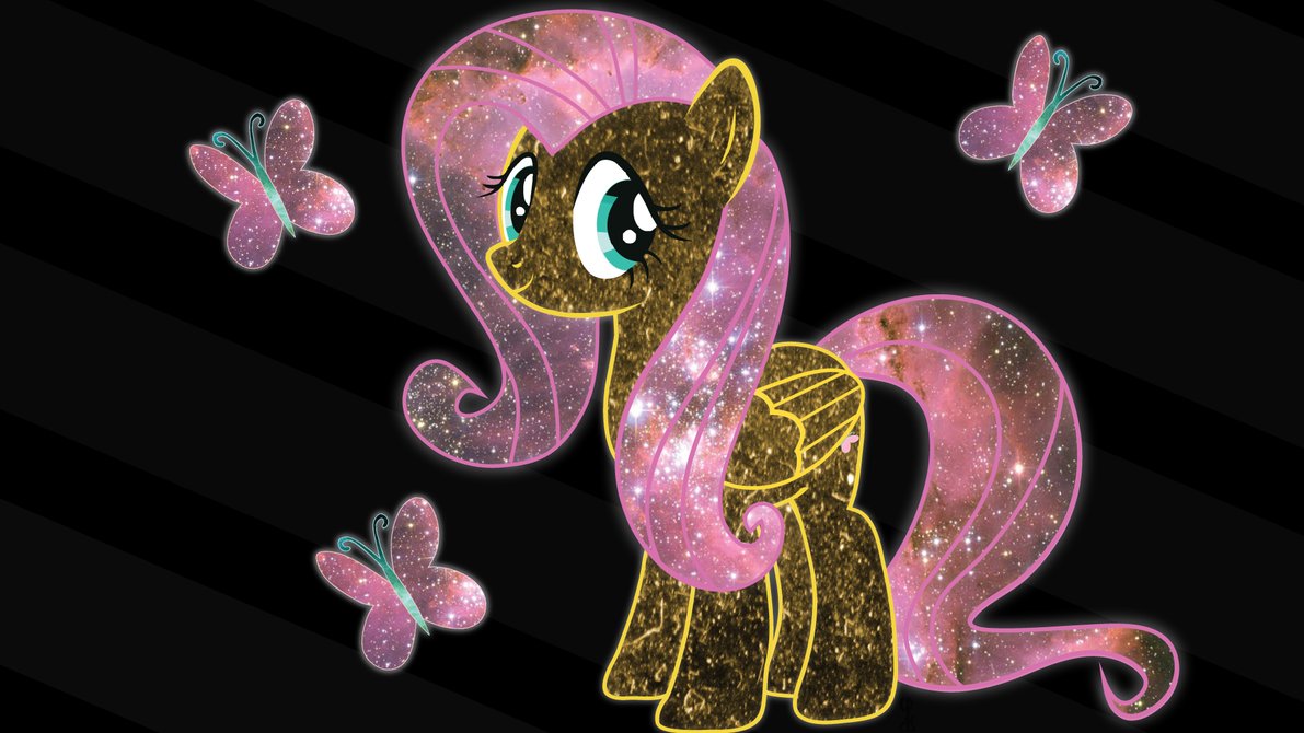 cosmic fluttershy wallpaper by chingypan