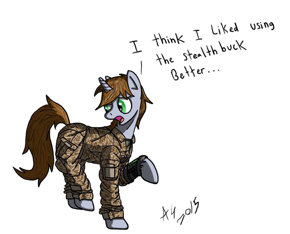 littlepip discovers camo by aviatorgriff