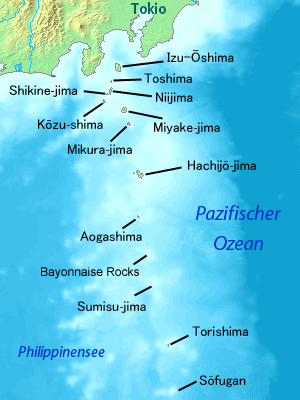 Map of Izu Islands-de