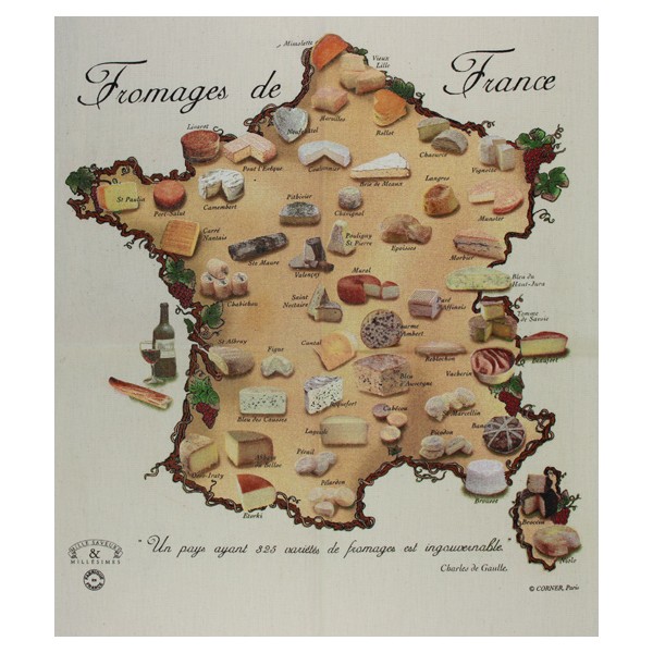 map-of-french-cheese-tea-towel