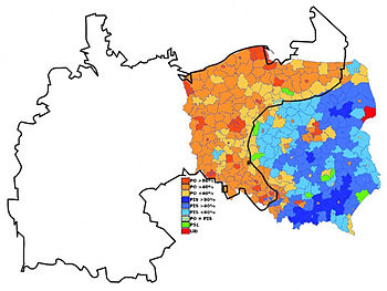 350px Poland 2007 election results