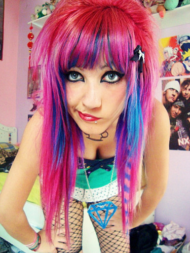 twO5u6y colorful-hair-emo-fail-fat-girl-