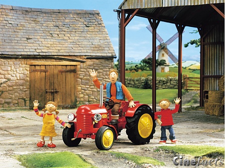 kleiner roter traktor bild 1
