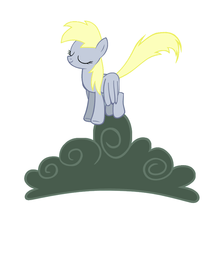 derpy on a lightning cloud xd by epictho