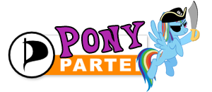 Piratenkleider Logo Ponypartei
