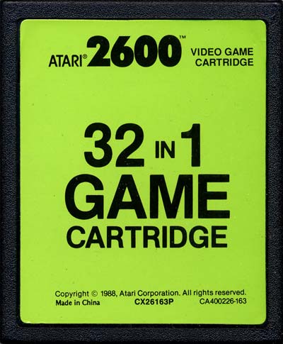 32 in 1 game cartridge atari pal cart
