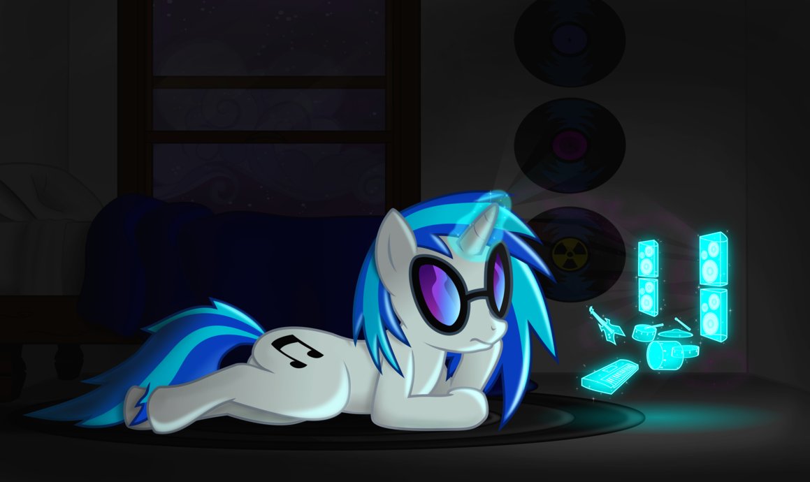 vinyl  s lonely concert    by blackgryph