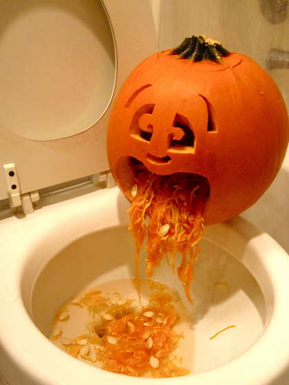 pumpkin-throwing-up