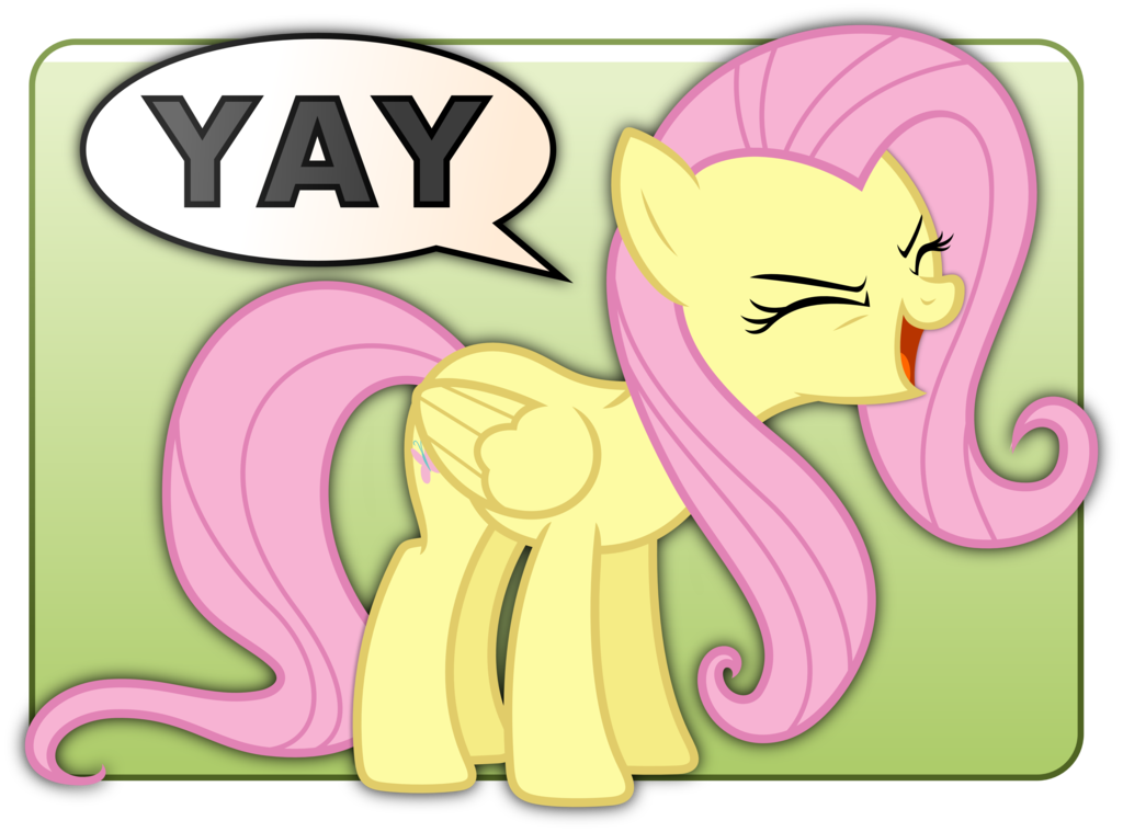 fluttershy  s yay badge by zutheskunk-d3