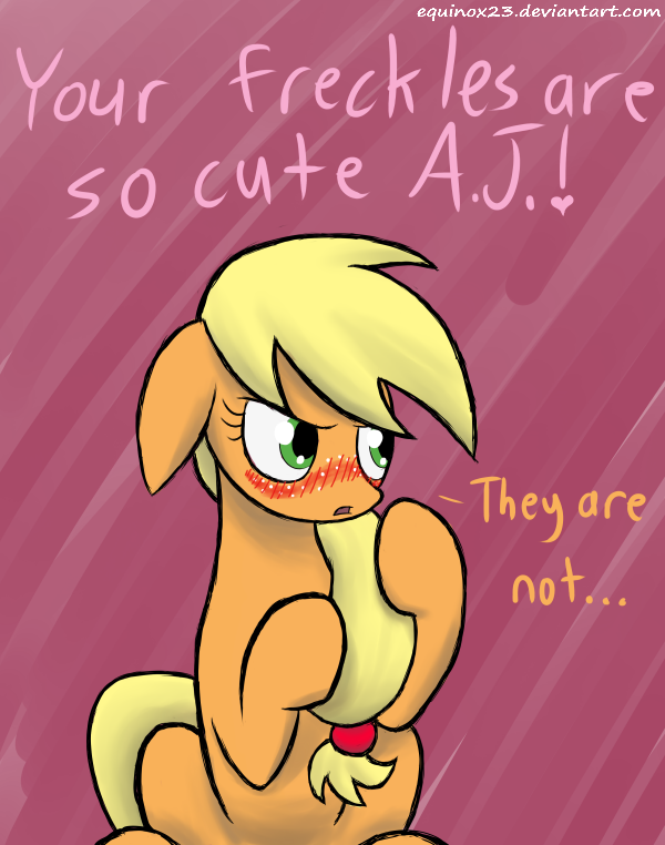 applejack  s so cute when she blushes by