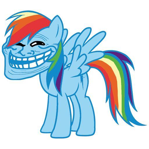 Rainbow dash trollface