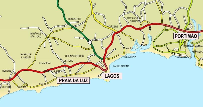 Praia da Luz-map