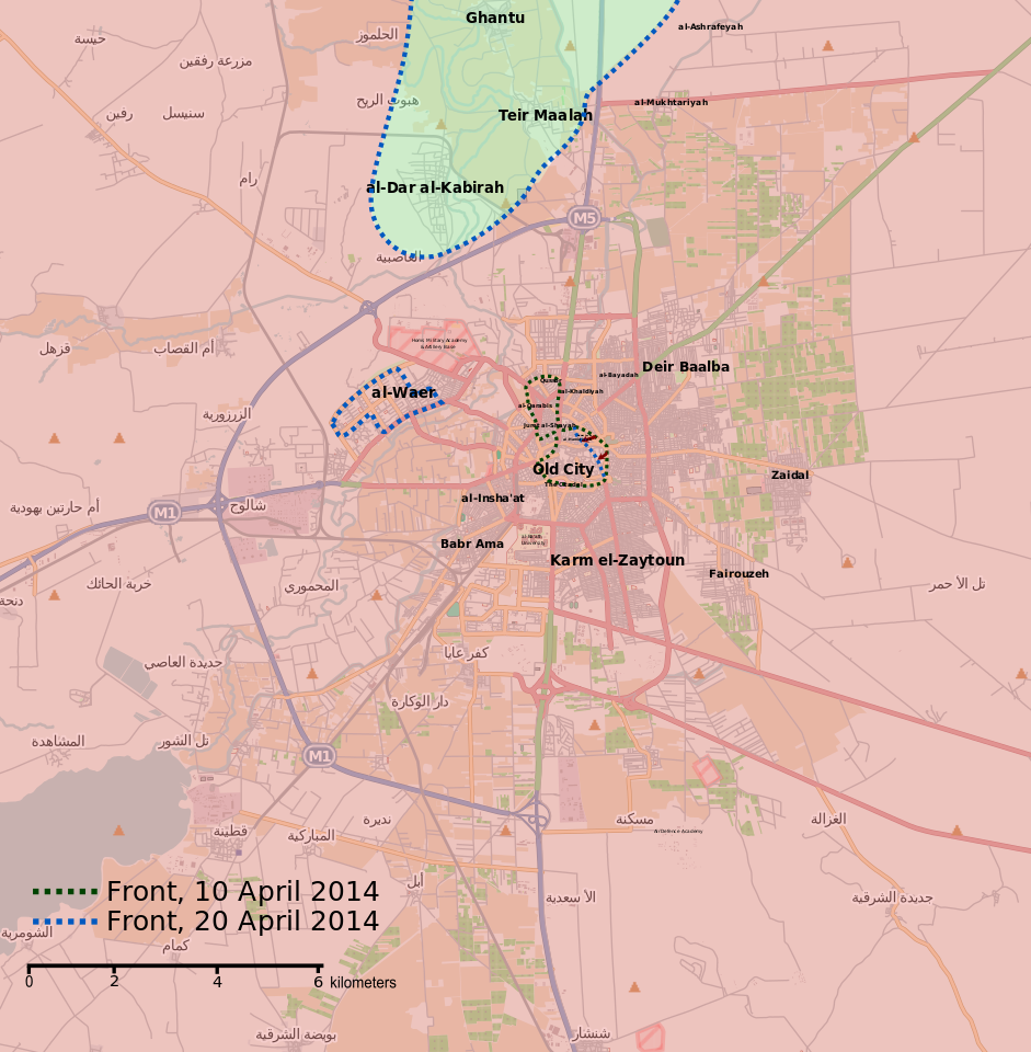 Siege of Homs Map