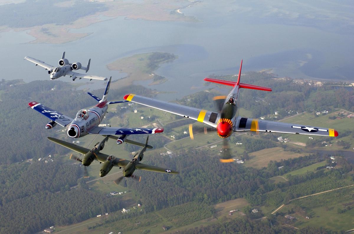 A 10 F 86 P 38 P 51 Heritage formation.j