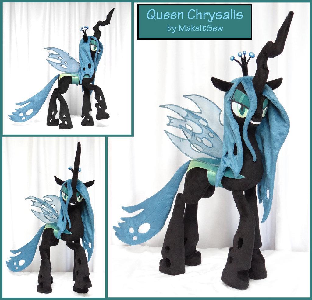 mlp queen chrysalis plushie by makeitsew