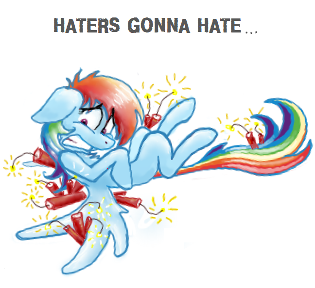 mlp  haters gonna hate by ramiras-d5k5s4