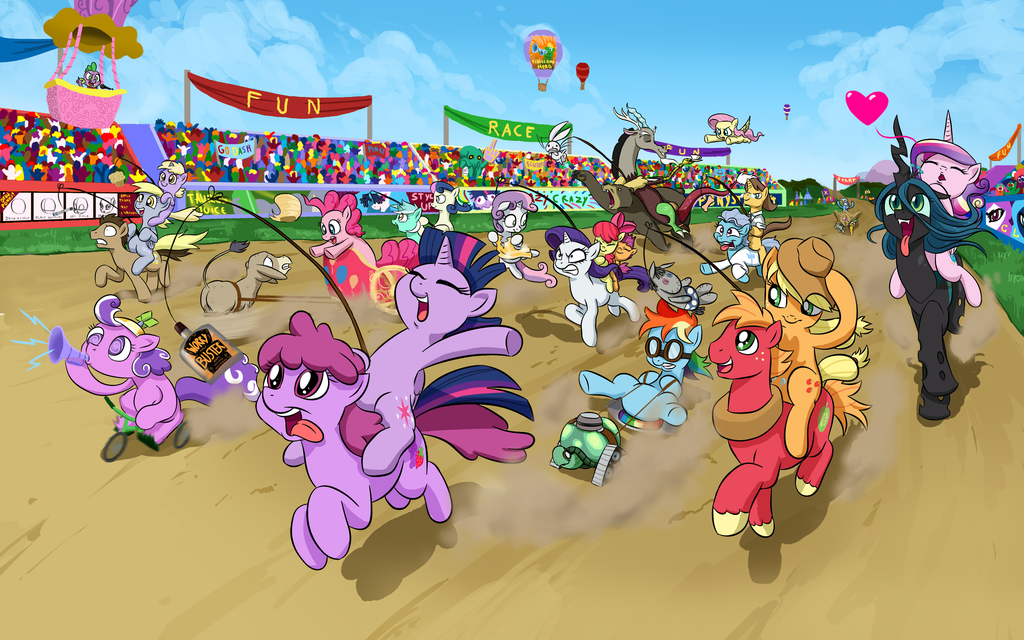 pony race wallpaper by doublewbrothers-d