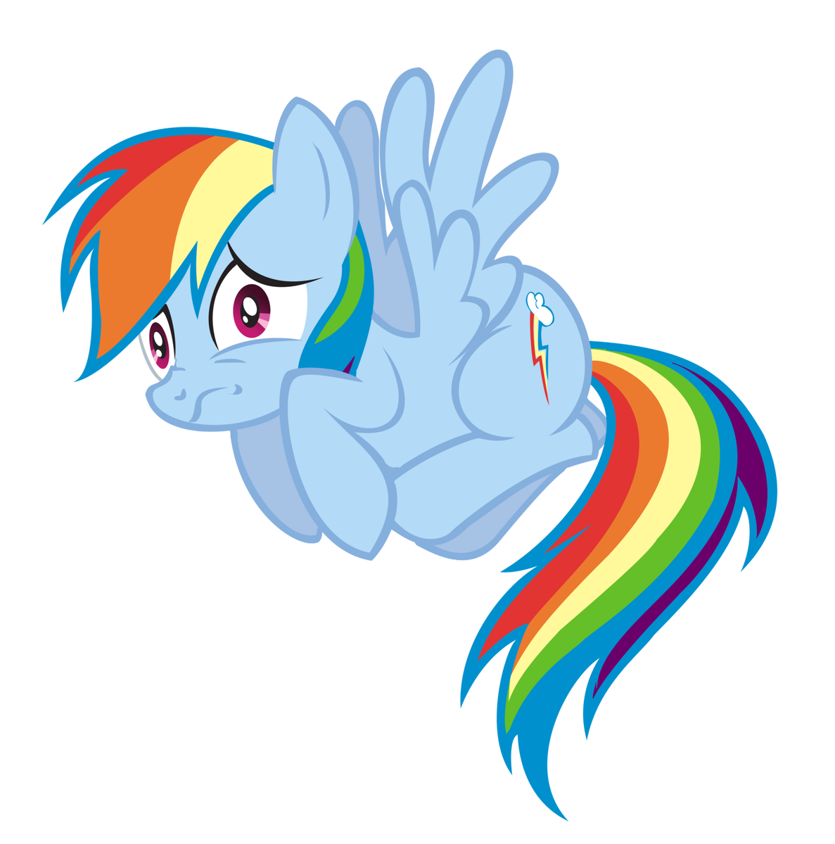 scared rainbow dash vector by saturtron-