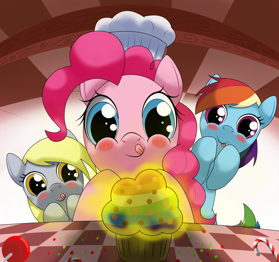 mnnnn rainbow muffin       by hoyeechun-