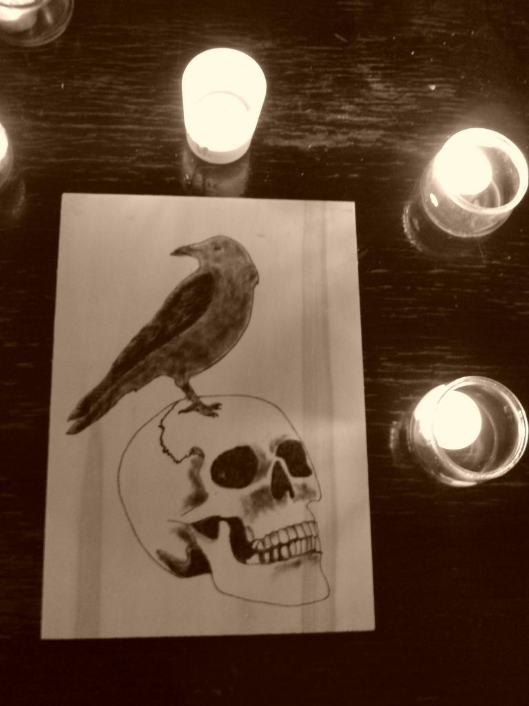 raven on skull by cicerovanstain-d35hx25