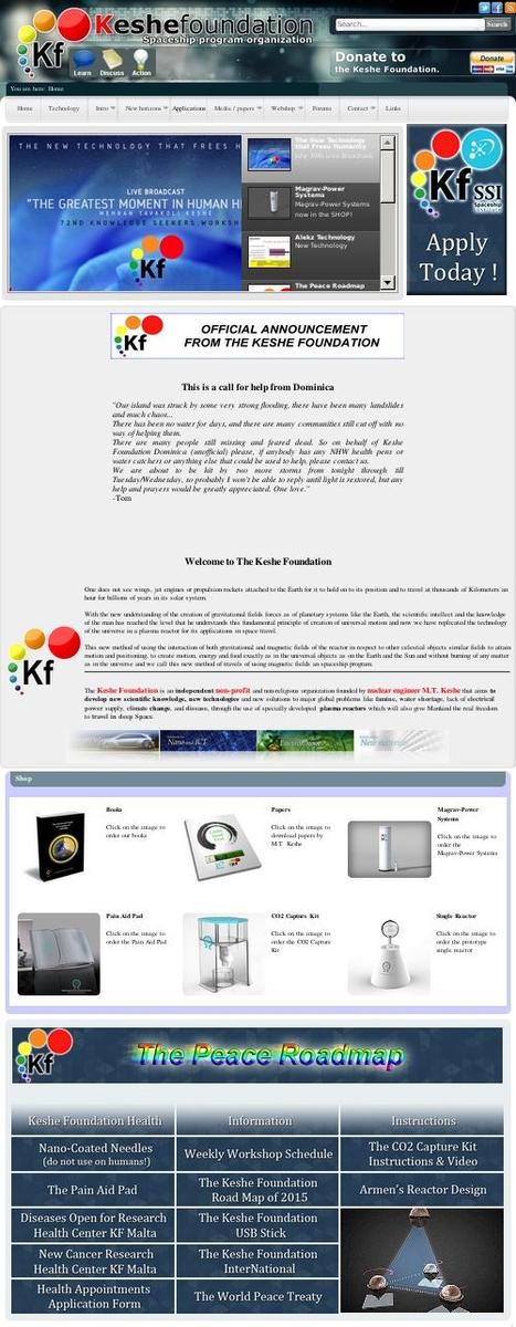 Keshe Homepage 2015-09-09