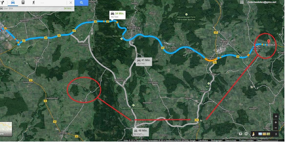 Maps Brakel Paderborn Hebram