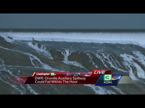 Youtube: LiveCopter 3 surveys Oroville auxiliary spillway