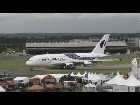 Youtube: Airbus A380 Flight Demonstration at Farnborough Airshow 2012