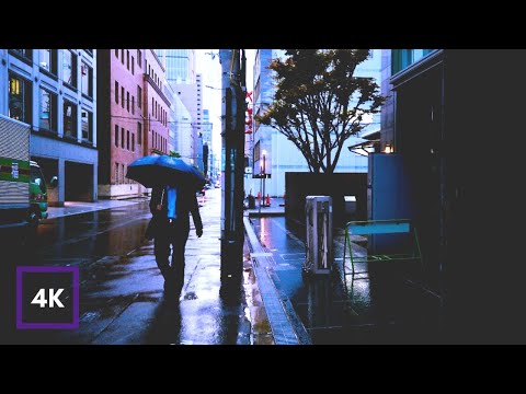 Youtube: Walking in the RAIN in JAPAN, 3D Rain Sounds with City Ambience to Relax & Study, Binaural Rain ASMR