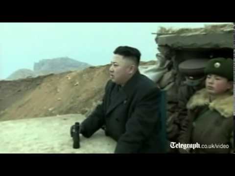 Youtube: Kim Jong-un inspects Korean border base