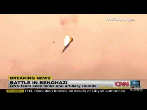Youtube: Jet shot down over Libya (Benghazi Libyen - March 19, 2011)