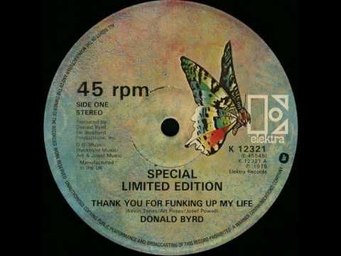 Youtube: Donald Byrd - Thank you for funking up my life (12 inch)