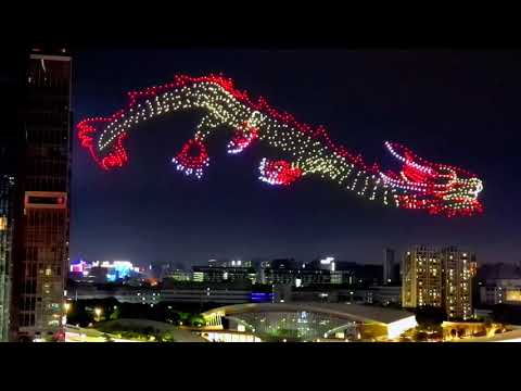 Youtube: Dragon Boat Show with 1500 drones in Shenzhen, China, #drone light show