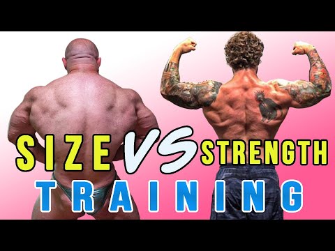 Youtube: The Differences Between Training for Size Vs Strength