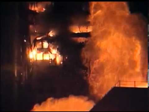 Youtube: The Windsor Tower   Incendio colapso parcial da Estrutura Metalica   Madri, Espanha 2005