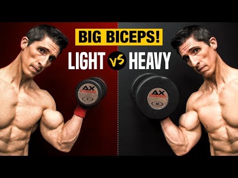 Youtube: Heavy Weights VS. Light Weights for Big Biceps (WHICH IS BEST?)