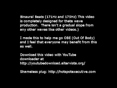 Youtube: Pure Binaural Beats -Theta brain waves.