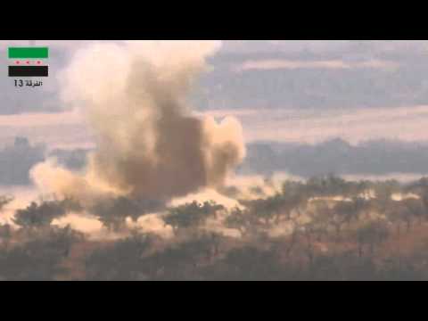 Youtube: ريف حماة مورك الجيش الحر يدمر دبابة لقوات النظام بصاروخ تاو 23 8 2014