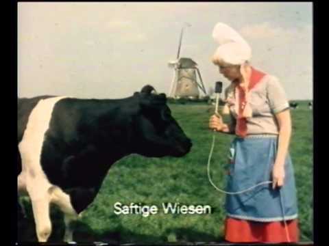 Youtube: Frau Antje 1978: Frau Antje versteht sich gut mit Kühen.