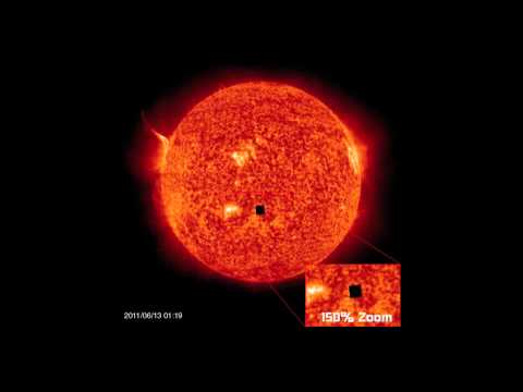 Youtube: Giant Black Cube Near The Sun As Seen On SOHO(NASA) Photographs