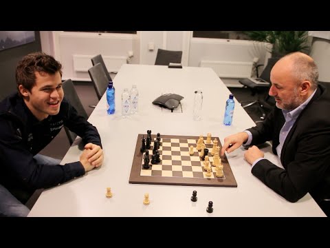Youtube: Magnus Carlsen vs. Espen Agdestein: Knipse-Sjakk (Flick Chess)