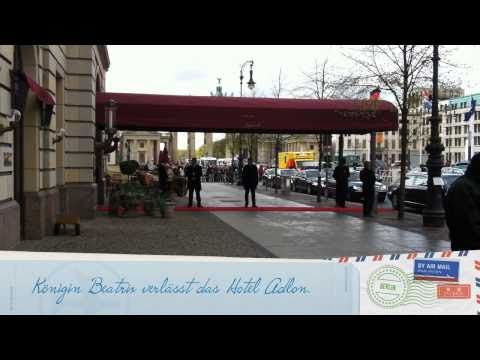 Youtube: Königin Beatrix verlässt das Hotel Adlon in Berlin